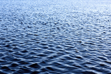 Texture of calm rippled water surface
