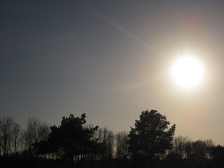 Winter wonderland in a snow covered Budapest in Hungary, Europe