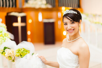 Naklejka premium 新婦ポートレート