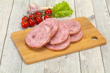 Natural ham made from pork