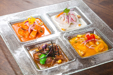 Fish snack mix with salmon