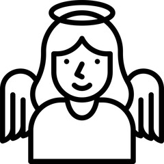 Angel costume icon, Halloween costume party