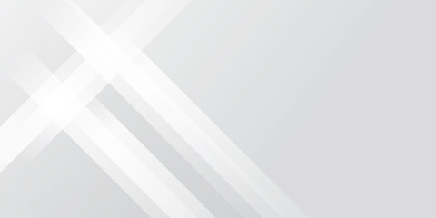 Grey white abstract background geometry shine and layer element vector for presentation design. Suit for business, corporate, institution, party, festive, seminar, and talks. 