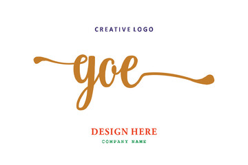 GOE lettering logo is simple, easy to understand and authoritative