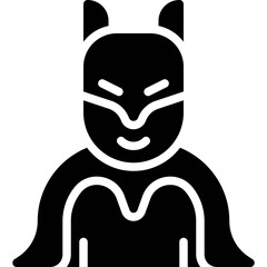 Super hero costume icon, Halloween costume party