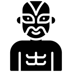Wrestler mask costume icon, Halloween costume party