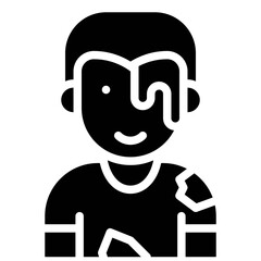 Zombie costume icon, Halloween costume party