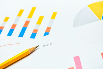 Business concept of the financial performance report of the company