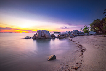 Obraz premium Wonderful Sunrise at Bintan island Indonesia