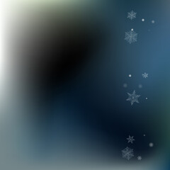 Fototapeta na wymiar Gray Snow Vector Gray Background. Light Snowflake 