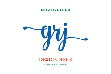 GRJ lettering logo is simple, easy to understand and authoritative