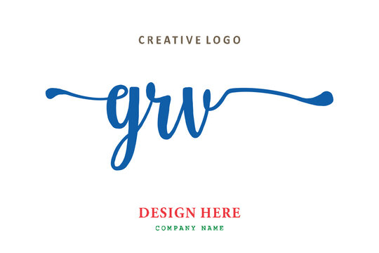 GRV lettering logo is simple, easy to understand and authoritative