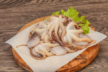 Raw seafood - octopus for cooking
