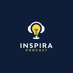 Creative Podcast Logo Design Vector
