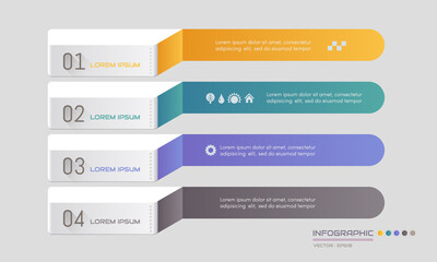 Infographics design template with icons, process diagram, vector eps10 illustration