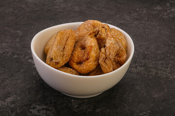 Dry sweet fig fruit heap