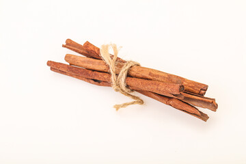 Aroma Cinnamon stick heap isolated