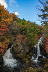 紅葉の日光　竜頭ノ滝
