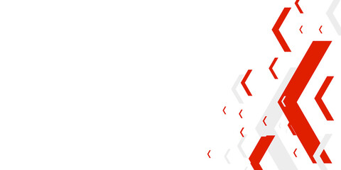 Simple arrow red white abstract presentation background with blank copy space for text