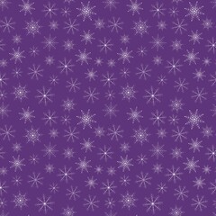 Seamless pattern with snowflakes.