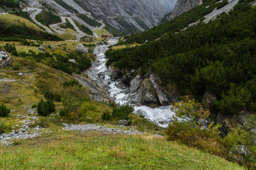 Fototapeta na wymiar Wodospad Alpy
