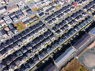 新興住宅地　ドローン