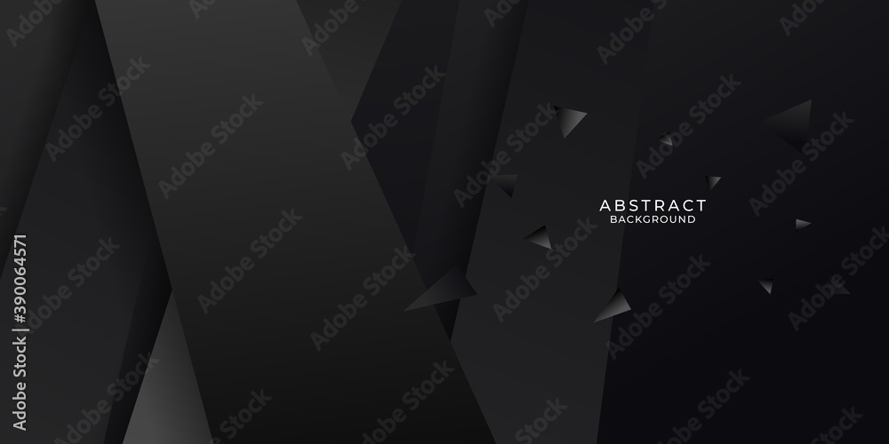 Wall mural abstract metallic dark shiny color black frame layout modern tech design vector template background