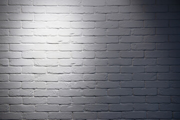 Modern white brick wall texture with light and shadow for background