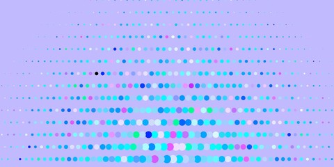 Light Pink, Blue vector pattern with circles.