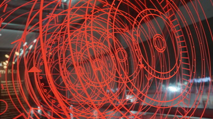 Red and blue abstract background