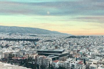 Views of the city of Athens in Greece, Europe