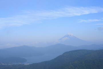 芦ノ湖と富士山