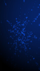 Magic stars sparse Christmas background. Subtle fl