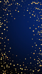 Fototapeta na wymiar Gold stars random luxury sparkling confetti. Scatt