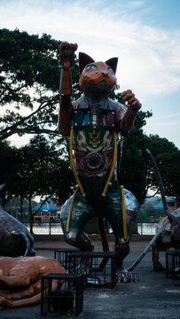 Cat Statue In Kuching Town