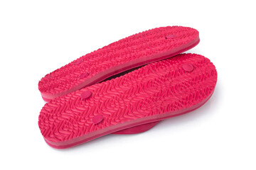 Red plasons on white background.