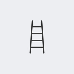 Ladder icon isolated on background. Stair symbol modern, simple, vector, icon for website design, mobile app, ui. Vector Illustration