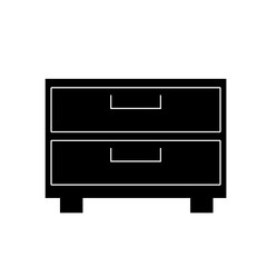 Wooden drawer funiture illustration