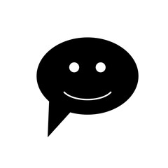 message smile - Simple icon illustration