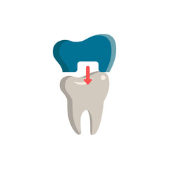 Dental Crown icon. Simple element from dentistry collection. Creative Dental Crown icon for web design, templates, infographics and more