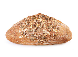 Freshly bread isolated on white background.