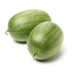 two watetmelon isolated on white