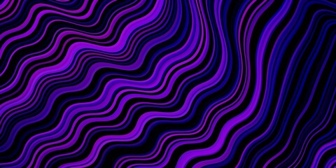 Dark Purple vector pattern with wry lines.