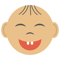 
A happy smiling baby boy face 
