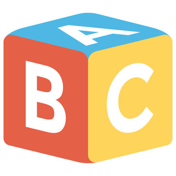 
Kids educational and learning toy, alphabetical blocks of letters ABC
