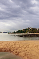 rocky beach in the city of santander