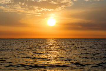 beautiful sunset on Madagascar Nosy Be, replacement sky for graphic projects. Sunset landscape
