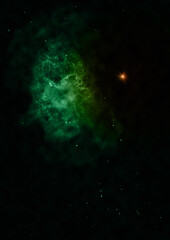 Obraz na płótnie Canvas Small part of an infinite star field.