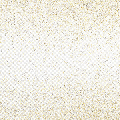Gold glitter celebratory confetti background