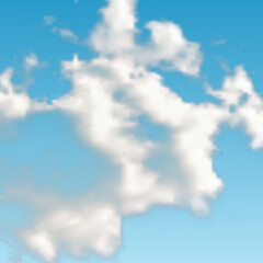 Natural background with cloud on blue sky